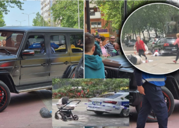 Pa patentë, u fut me semafor të kuq, braktisi mjetin pasi përplasi çiftin me fëmijën/ Arrestohet kushëriri i shoferit