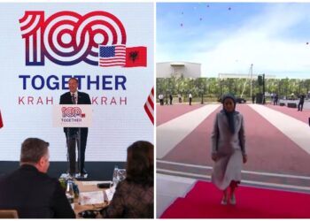 Pas takimeve në Tiranë/ Pompeo zhvillon një vizitë në kampin e Muxhahedinëve, takohet me Maryam Rajavi