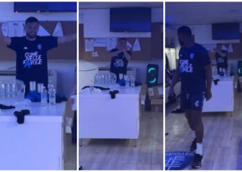 VIDEO/ Empoli siguron qëndrimin në Seria A, futbollistët festojnë me këngë shqip