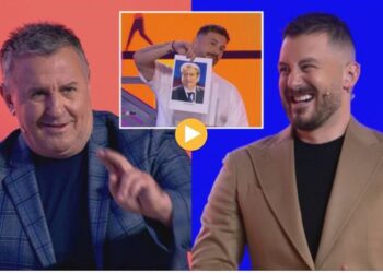VIDEO/ “Nuk e imagjinoj dot Gonin që mund të imitojë Berishën duke bërë s*ks”/ Agron Llakaj dhe Romeo imitojnë ish-kryeministrin duke…