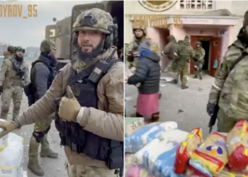 Bëjnë “bamirësi” me ndihmat e ukrainasve/ VIDEO ku ushtarët rusë u shpërndajnë ushqime të bllokuarve në Mariupol