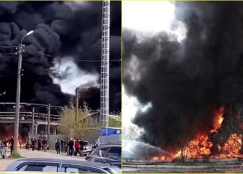 VIDEO/ Sërish zjarr misterioz në një zonë ushtarake, industriale e depozite nafte në Rusi, ja dyshimet e para