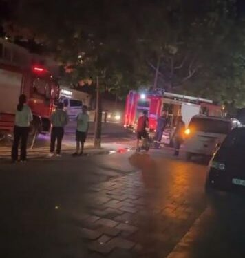 FOTO/ Rrjedhje gazi prej një autoboti në Tiranë, forcat zjarrfikëse në vendngjarje. Venë në kontroll flakët