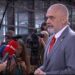 Rama mbërrin në samitin e Brukselit: Nuk pres që çështja e Bullgarisë të zgjidhet, ka marrë peng Shqipërinë dhe Maqedoninë e Veriut