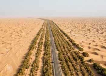 Autostrada e parë në shkretëtirë në Kinë arrin lëshim zero të karbonit