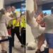 VIDEO/ 39-vjeçari acarohet nga pritja, shtyn të dashurën dhe godet dy punonjësit e aeroportit