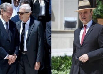 FOTOT/ Berisha ‘shkrihet’ së qeshuri me Meidanin në ceremoninë për Nishanin! Ndërsa dhëndri Malltezi paraqitet si në plazh
