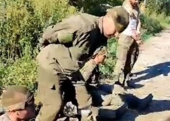 Publikohen pamjet/ Ukrainasit zënë rob 14 ushtarë rusë në Luhansk (VIDEO)