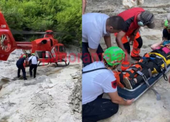 “Mallkimi” vazhdon: Aksidentohet një turist te Shpella e Pëllumbasit, transportohet me helikopter drejt spitalit. Momenti kur i jepet ndihma e parë
