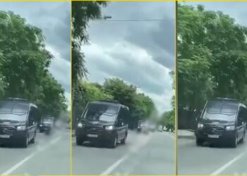 FOTO/ Vazhdon “gjuetia” e kriminelëve: Dje në Elbasan, sot RENEA zbarkon në Shkodër, autokolonë me 9 furgona
