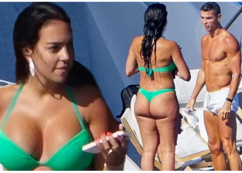 Georgina s’duket në formën më të mirë, fotografohet krah Ronaldos në një jaht në Ibiza