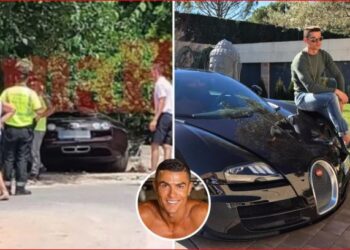 FOTOT/ 1.7 milionë paund dëm, “Bugatti Veyron”  i yllit të Mançesterit, Cristiano Ronaldo aksidentohet në Majorka