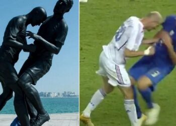 Hiqet ‘censura’ mbi statujën e Zidane-Metarazzi, kthehet atraksion i Botërorit të Katarit