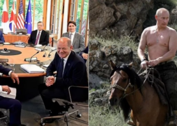 “Do t’i mbajmë xhaketat apo jo?” Liderët e G7 ‘tallen’ me Vladimir Putin