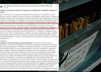 SUPERSKANDALI/ Dokumenti: Politikani i lartë shqiptar me iniciale I.M rezulton ish bashkëpunëtor i Sigurimit të Shtetit, si “zbërthehet” emri i tij?