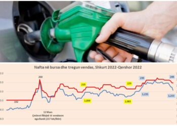 Grafiku i naftës në vend dhe bursa/ Çmimet u ulën më ngadalë dhe u rritën më shpejt, edhe pas ndërhyrjes së Bordit