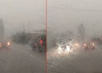 Shiu i rrëmbyeshëm në Sarandë/ Stuhia rrëzon kangjellat e fushës së mini futbollit, një i plagosur. Pushuesve iu prishen pushimet