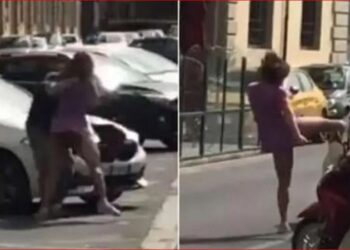 VIDEO/ Një zonjë masakron me teknika të arteve marciale hajdutin që tentoi t’i grabiste çantën në rrugë