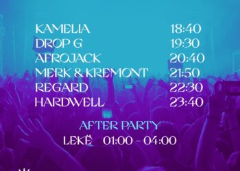 DJ-të botërorë që do të ngjiten sonte në skenën e Sunny Hill, ja koha kur secili DJ do të dalë në skenë