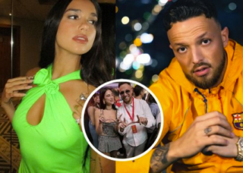 Puthje të zjarrta, zemra e ‘çelës’/ Azet publikon fotot krah Dua Lipës, reperi “tërbon” rrjetin me deklaratën për këngëtaren: Jam i…!