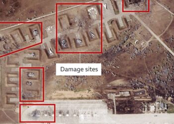 FOTOT/ Publikohen imazhet satelitore: Shikoni si është shkatërruar baza ajrore ruse e Krimesë