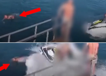 VIDEO/ Vetëm 2 ditë pas tragjedisë në Himarë, “i çmenduri” me ‘Jet Ski’ i rrezikon jetën e pushuesit në Shëngjin