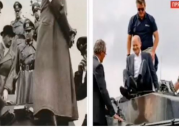 “Hipi në tank si idhulli i tij me mustaqe”/ Moderatori rus krahason kancelarin Scholz me Hitlerin