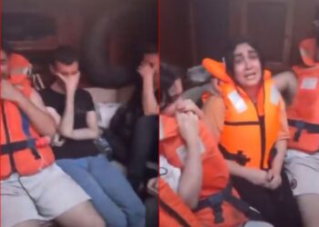 VIDEO/ Dramë e rrezikshme në Jon, dhjetëra emigrantë bllokohen në det pasi u prishet anija. Mes tyre fëmijë