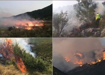 Situata e zjarreve/ Emergjencat Civile: Shuhen 16 vatra, aktualisht 9 vatra aktive