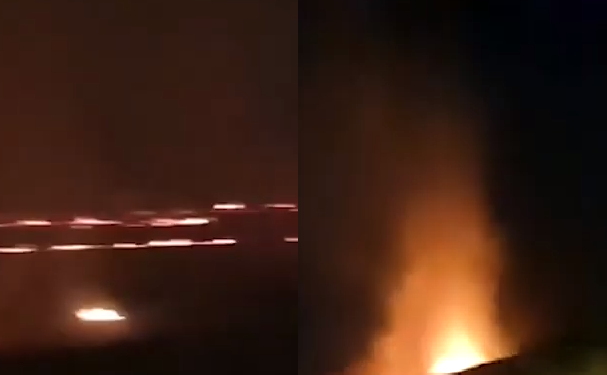 VIDEO/ Zjarr në Novoselë, flakët përhapen përgjatë autostradës. Zjarrfikëset në vendngjarje