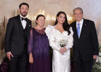 Sali Berisha mban fjalimin në dasmën Shkëlzenit me Armina Mevlanin: Dua të them dy fjalë…