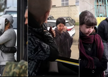 Lamtumirat/ Lot, përqafime dhe puthje: Stacionet e trenit e pikat e kontrolleve në Rusi kthehen në skena ndarjeje