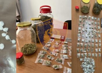‘Valë’ arrestimesh në Tiranë/ 4 në pranga, shpërndanin “të bardhë” dhe kanabis
