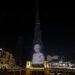 Portreti i Mbretëreshës Elizabeth II ndriçon ndërtesën më të lartë në botë, Burj Khalifa