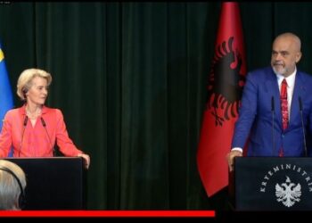 Hapja e negociatave me BE-në, Presidentja e KE nga Tirana: Ky është suksesi juaj! Ju po forconi shtetin e së drejtës