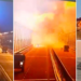 VIDEO/ Pamje të reja të rënda: Momentet e shpërthimit në Urën e Krimesë që dëmtoi kalimin vital mes Rusisë e gadishullit