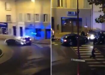 VIDEO/ Ndjekje si në filma, adoleshenti me makinë të vjedhur përplas automjetin e policisë, plagosen rëndë dy efektivë