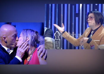 Anita Haradinaj puthi “Rambon” në skenë, Ermal Mamaqi: Zakonisht Kryeministrat puthin gratë e tjera