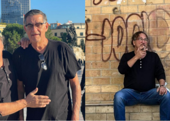 FOTO/ Jim Belushi pozon nga Sheshi Skënderbej: E dua këtë vend