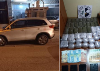 Arrestohet çifti shqiptar në Greqi, kapen me 46 kg kanabis në makinë