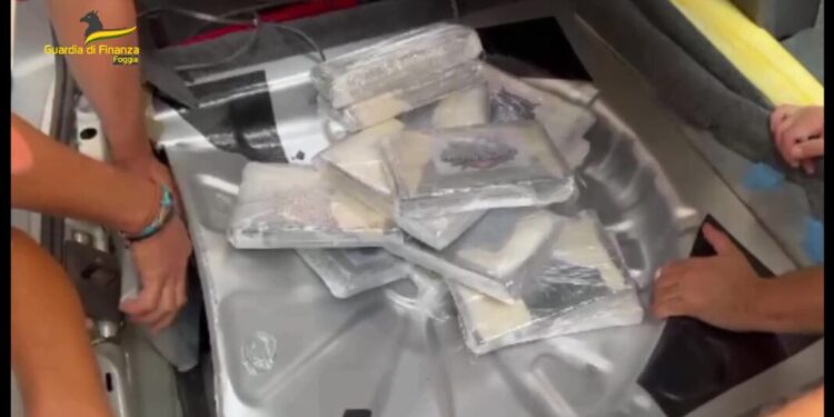 Korrieri shqiptar në Itali kapet me 20 kg kokainë në makinë