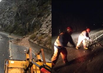 Moti i keq, ARRSH: Në aksin Bajram Curri-Valbonë, qarkullimi i automjeteve kryhet vetëm me një korsi