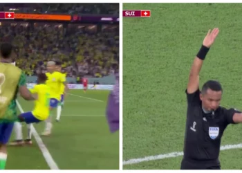 VIDEO/ Vinicius tund rrjetën dhe nis festën, por ndërhyn VAR-i dhe anulon golin