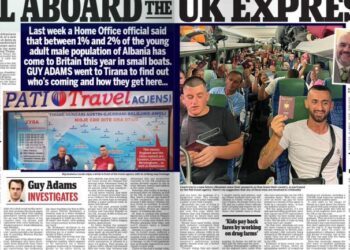 ‘Daily Mail’ stacionohet në Tiranë: Ja rrugëtimi sfidues i shqiptarëve drejt Britanisë së Madhe!