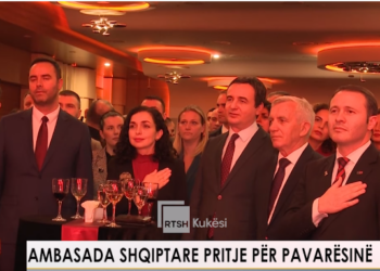 VIDEO/ Ambasada e Shqipërisë në Kosovë, pritje për 110 vjetorin e Pavarësisë. Ambasadori Minxhozi pret Osmanin, Kurtin…!
