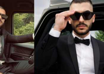 FOTO: Këngëtari shqiptar hedh shuma të mëdha parash nga helikopteri, habit ndjekësit