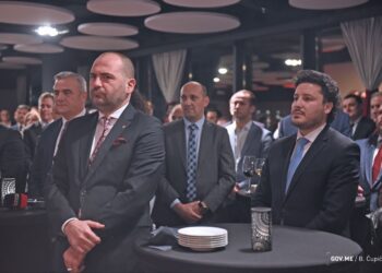FOTO/ Abazoviç merr pjesë në festimet e Ditës së Flamurit dhe Festës kombëtare të Shqipërisë në Podgoricë