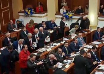 VIDEO/ Momenti kur Berisha me deputetët e tij bojkotojnë mbledhjen e dy Kuvendeve Shqipëri-Kosovë