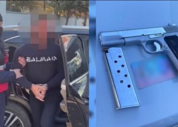 ‘Me fishek në fole gati për qitje’, lëvizte me pistoletë në “Porsche”, arrestohet 31-vjeçari në Krujë