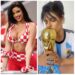 FOTO/ Kush është tifozja më seksi, modelja kroate apo miss “BumBum” i Argjentinës?